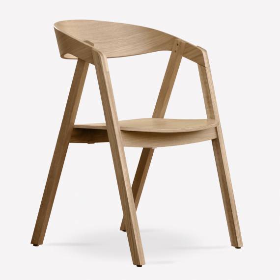 Guru Solid Wood Restaurant Armchair – view 2