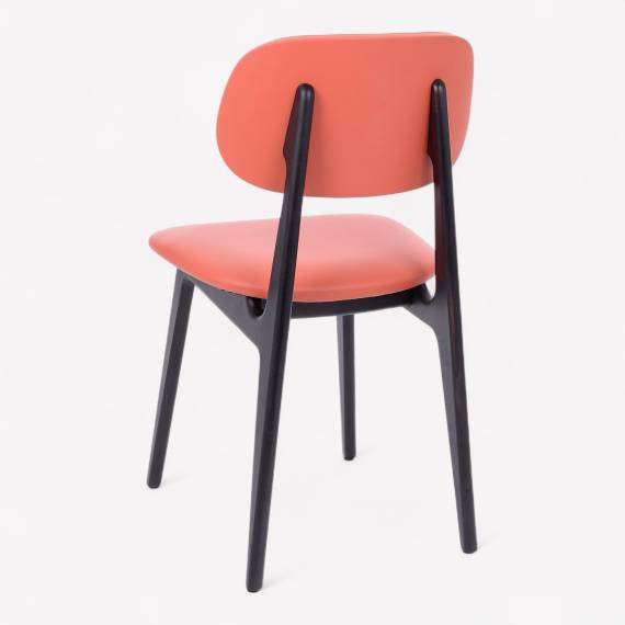 Bunny 2P Wood Restaurant Chair with Upholstered Seat – view 3 Bunny 2P Wood Restaurant Chair with Upholstered Seat – view 3