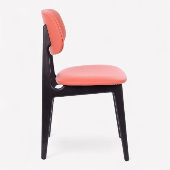 Bunny 2P Wood Restaurant Chair with Upholstered Seat – view 2 Bunny 2P Wood Restaurant Chair with Upholstered Seat – view 2