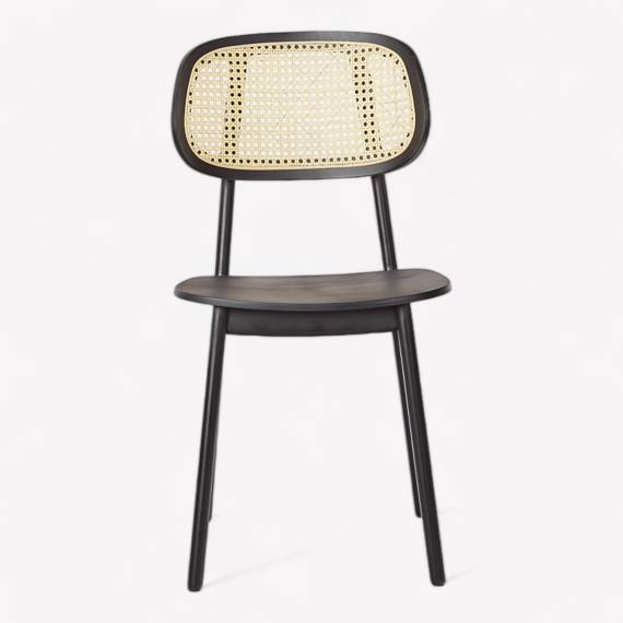 Benet V Wood Cane Restaurant Chair