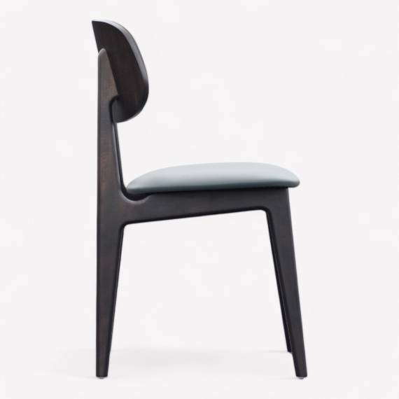 Bunny PS Wood Restaurant Chair with Upholstered Seat – view 2 Bunny PS Wood Restaurant Chair with Upholstered Seat – view 2