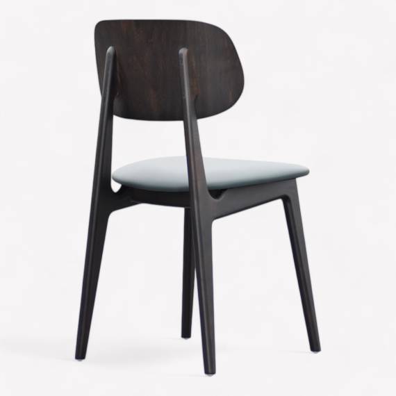 Bunny PS Wood Restaurant Chair with Upholstered Seat – view 3 Bunny PS Wood Restaurant Chair with Upholstered Seat – view 3