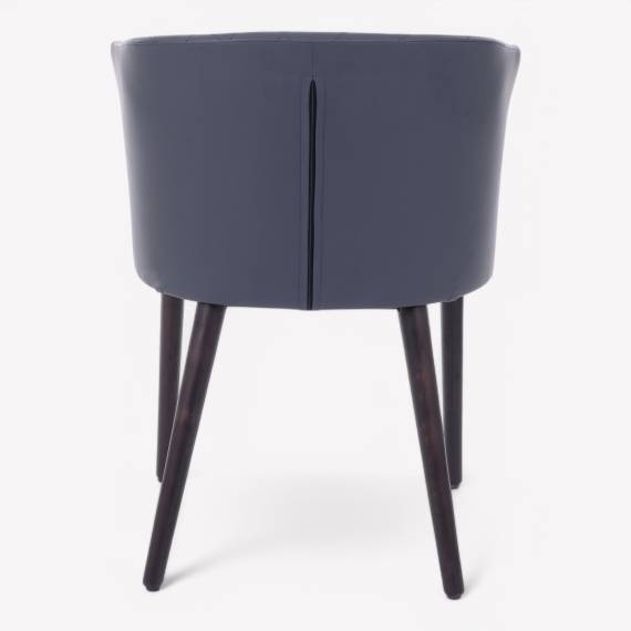 Julie – chaise de restaurant rembourrée en bois – vue 2