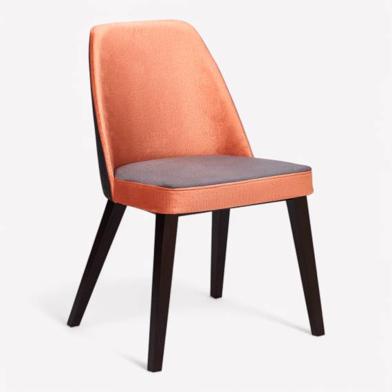 Sandra SQ – chaise de restaurant rembourrée en bois – vue 4