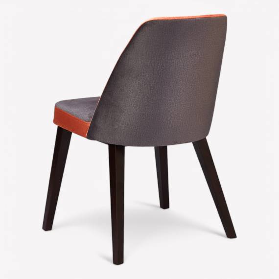 Sandra SQ – chaise de restaurant rembourrée en bois – vue 3