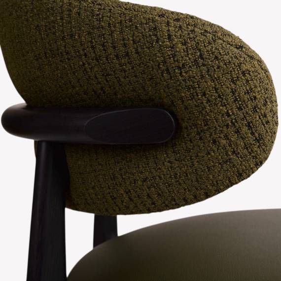 Roses Upholstered Wood Restaurant Chair – view 4 Roses Upholstered Wood Restaurant Chair – view 4