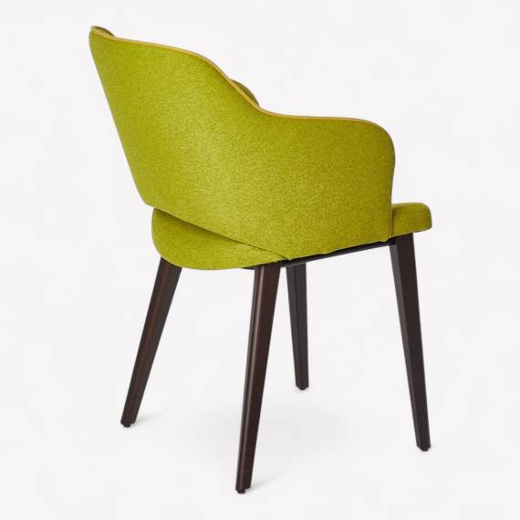Shark P Upholstered Wood Restaurant Chair – view 4 Shark P Upholstered Wood Restaurant Chair – view 4