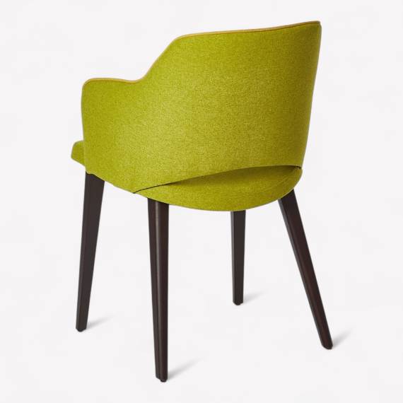 Shark P Upholstered Wood Restaurant Chair – view 2 Shark P Upholstered Wood Restaurant Chair – view 2