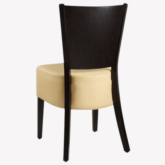 CZH-018 XLP Wood Restaurant Chair with Upholstered Seat – view 2
