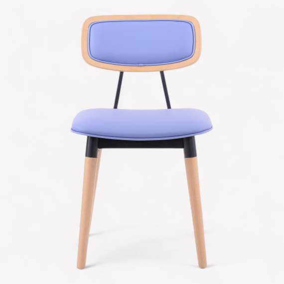 Felix P Upholstered Metal Restaurant Chair – view 4