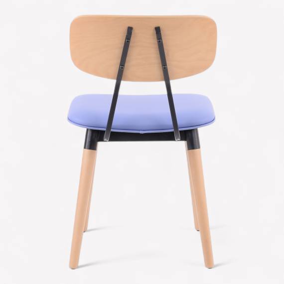 Felix P Upholstered Metal Restaurant Chair – view 3