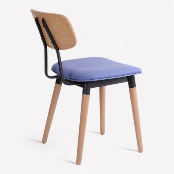Felix P Upholstered Metal Restaurant Chair – view 2