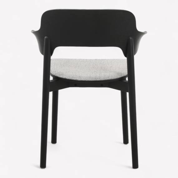 Star ALPS Wood Restaurant Armchair with Upholstered Seat