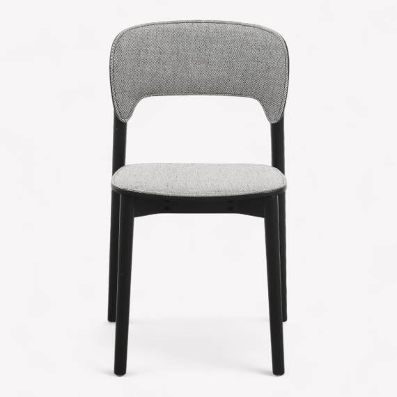 Star P Wood Restaurant Chair with Upholstered Seat