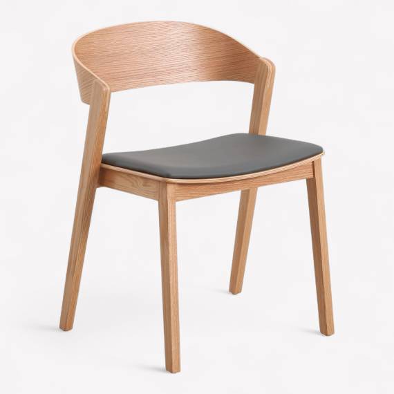 Gordon PS Wood Restaurant Chair with Upholstered Seat – view 4 Gordon PS Wood Restaurant Chair with Upholstered Seat – view 4