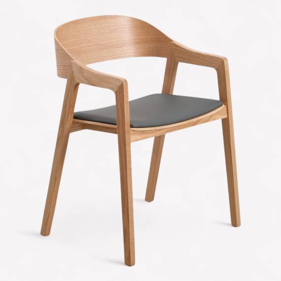 Gordon ALPS Wood Restaurant Armchair with Upholstered Seat – view 4 Gordon ALPS Wood Restaurant Armchair with Upholstered Seat – view 4