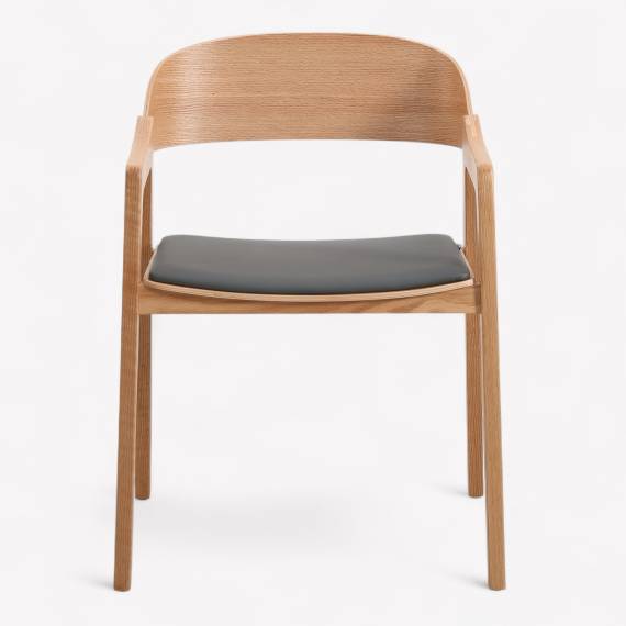 Gordon ALPS Wood Restaurant Armchair with Upholstered Seat – view 2 Gordon ALPS Wood Restaurant Armchair with Upholstered Seat – view 2