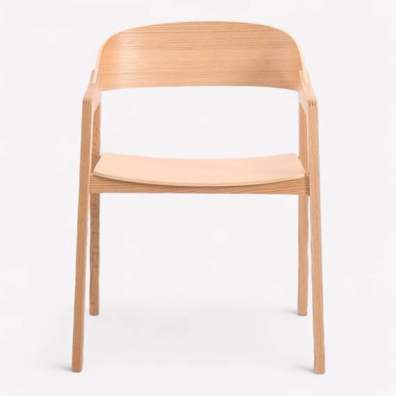 Gordon ALP Wood Restaurant Armchair with Upholstered Seat – view 2