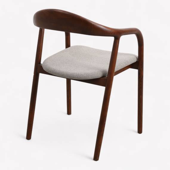 Arty ALP Wood Restaurant Armchair with Upholstered Seat – view 3 Arty ALP Wood Restaurant Armchair with Upholstered Seat – view 3
