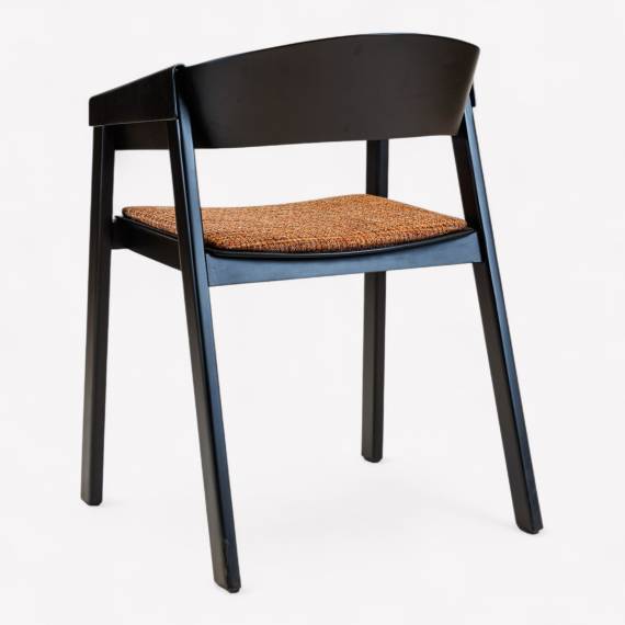 Wave ALPS Wood Restaurant Armchair with Upholstered Seat Wave ALPS Wood Restaurant Armchair with Upholstered Seat