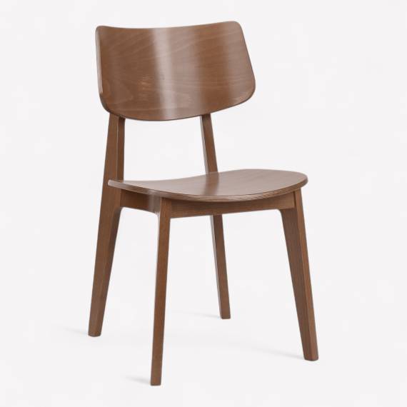 Pelle Solid Wood Restaurant Chair – view 4