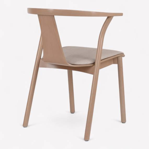 Arres P Wood Restaurant Chair with Upholstered Seat – view 3 Arres P Wood Restaurant Chair with Upholstered Seat – view 3