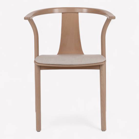 Arres P Wood Restaurant Chair with Upholstered Seat – view 2 Arres P Wood Restaurant Chair with Upholstered Seat – view 2