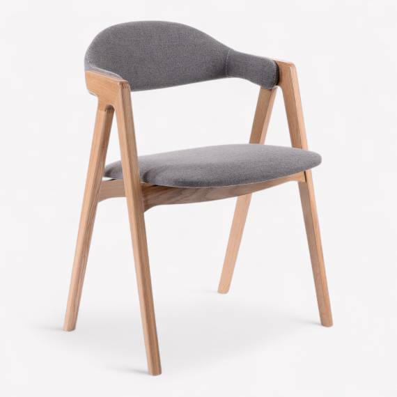 Logan Solid Wood Restaurant Chair – view 4