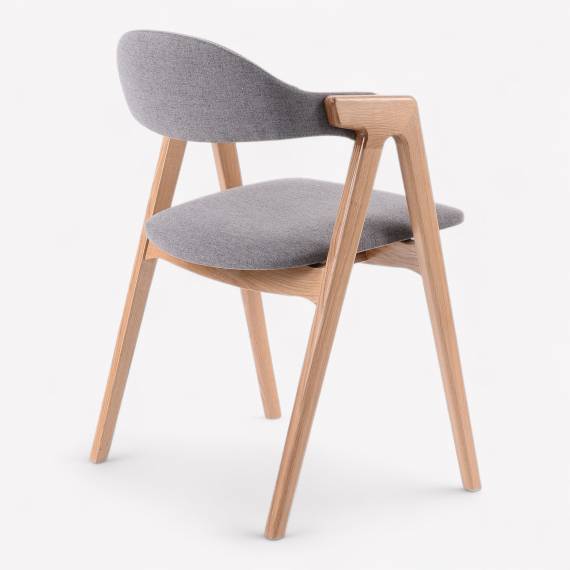Logan Solid Wood Restaurant Chair – view 3