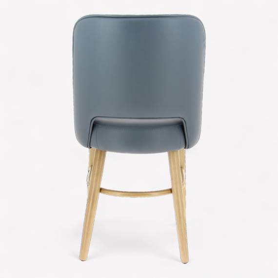 Debra XLP Wood Restaurant Chair with Upholstered Seat – view 2