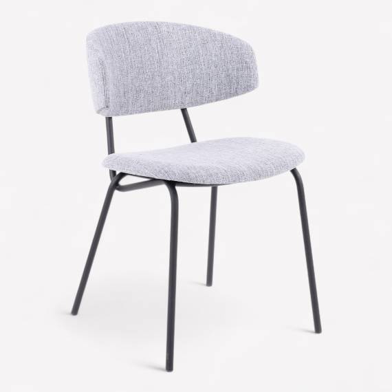 Biden Upholstered Metal Restaurant Chair – view 4 Biden Upholstered Metal Restaurant Chair – view 4