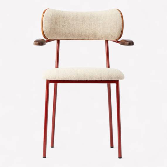 Milano AL Upholstered Metal Restaurant Armchair